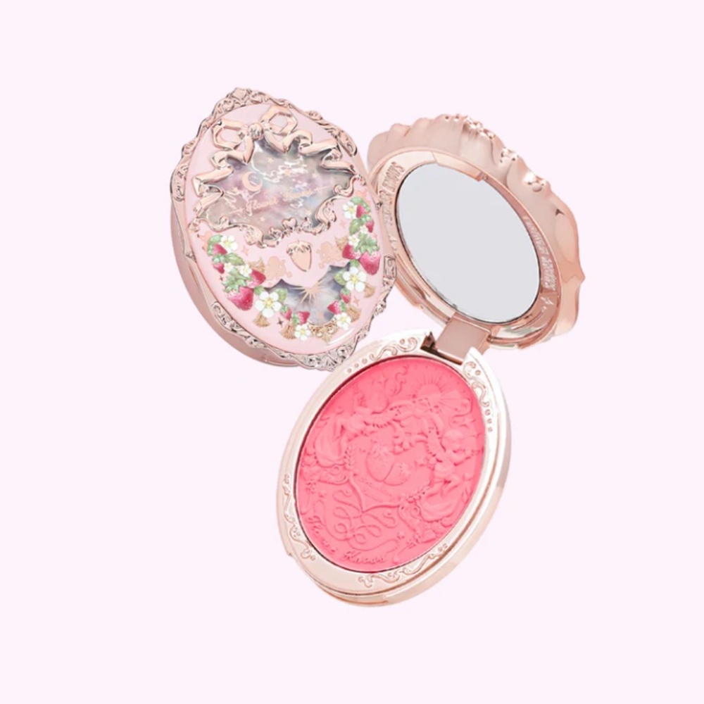 Flower Knows Violet Strawberry Rococo Embossed Blush